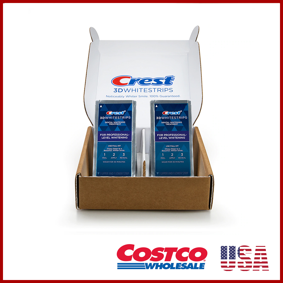 20 gói dán trắng răng Crest 3D Whitestrips Professional Effects Teeth Whitening Kit [HÀNG LOẠI 1 NỘI ĐỊA MỸ, CAM KẾT KHÔNG GIẢ]