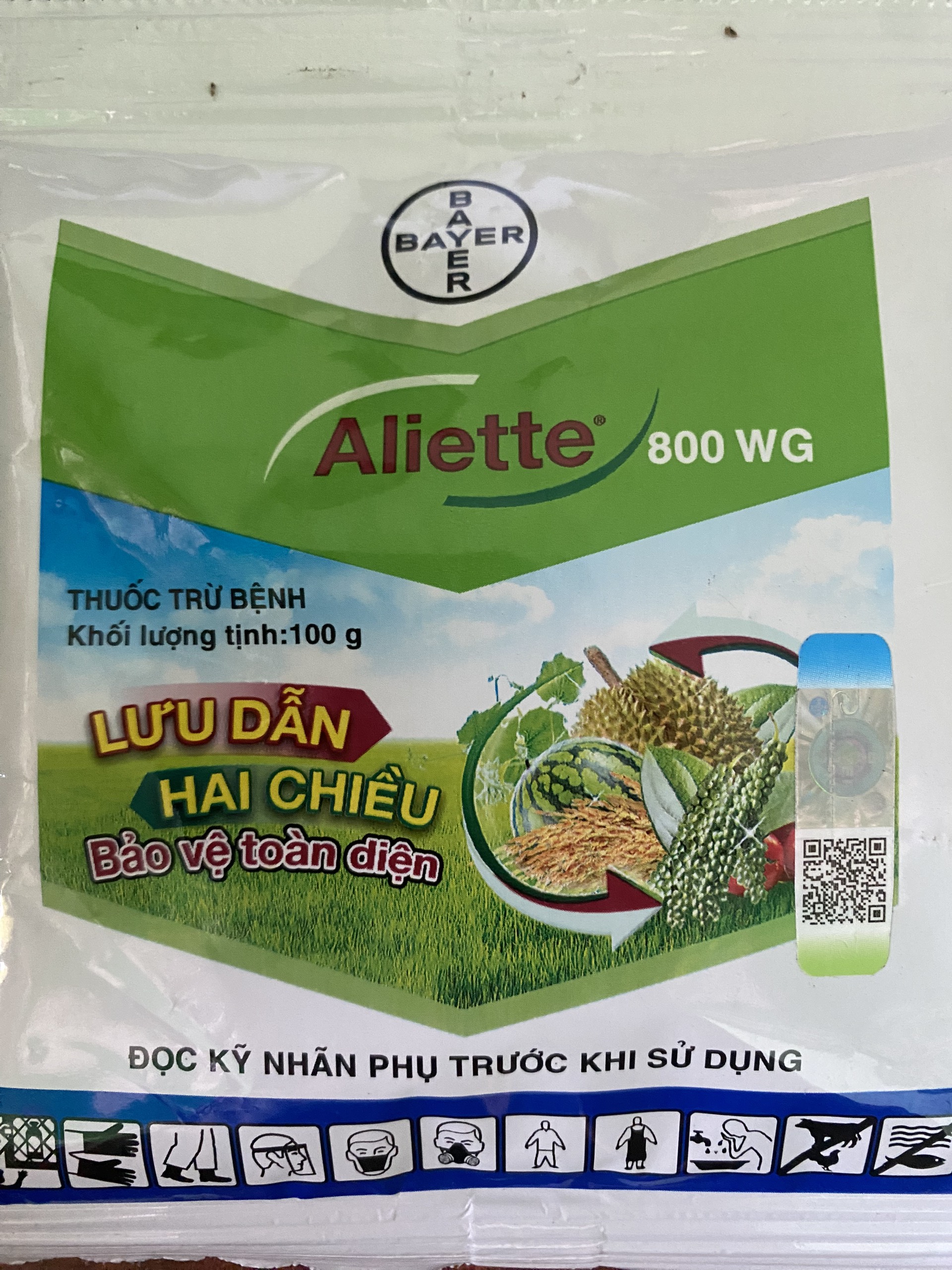 Thuốc bệnh aliette 800wg 100g