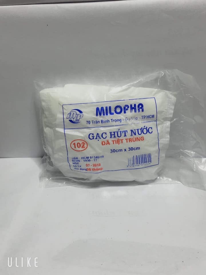 Gói gạc đắp mặt gói 10 cái 30x30cm