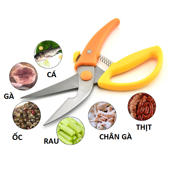 Cutting Scissors kitchen multi-purpose-cutting scissors multi-purpose special-purpose cutting chicken duck-cutting scissors multi-purpose, material high-grade steel can cut chicken duck-glue cat throttle vit