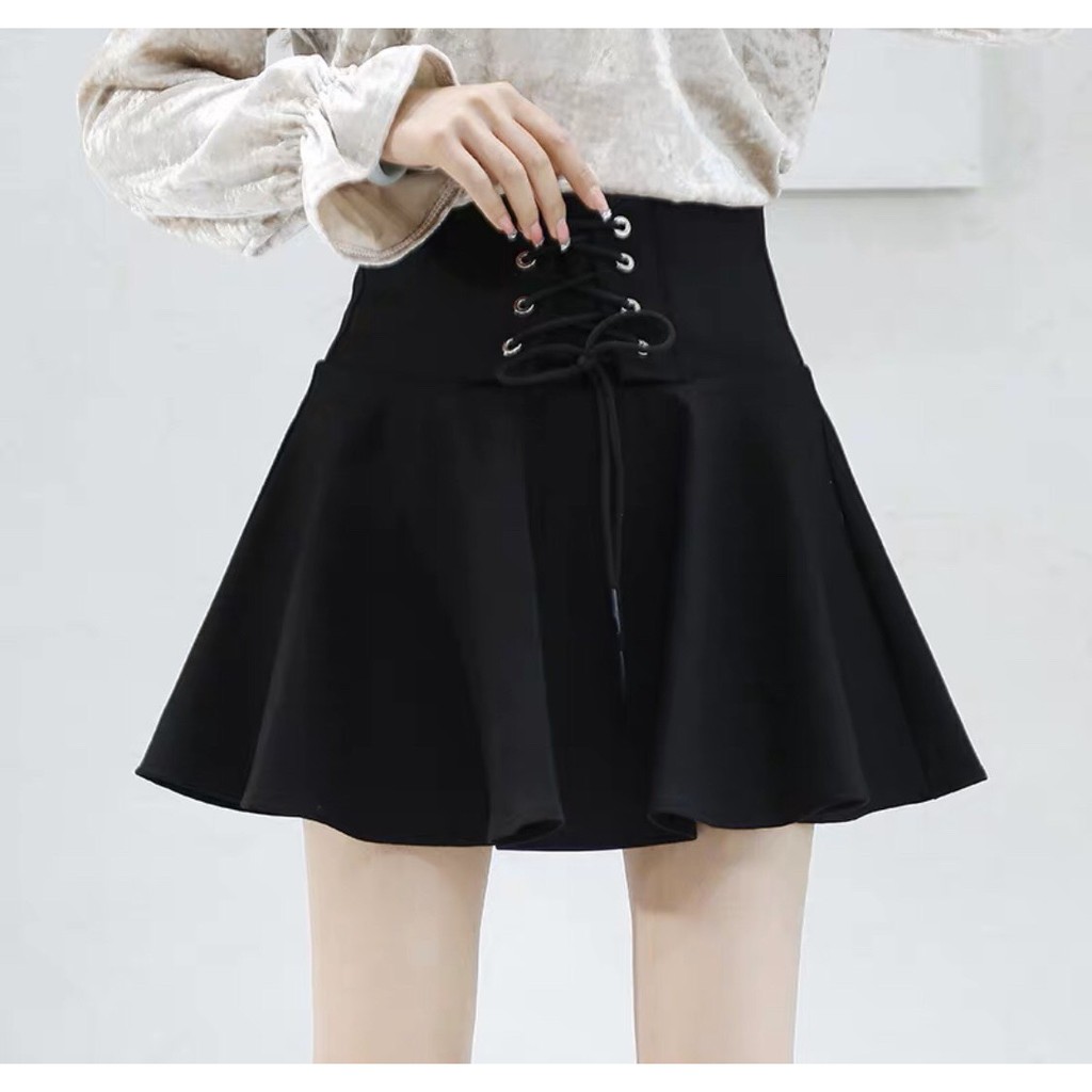 Chân váy xòe đan dây xinh xắn