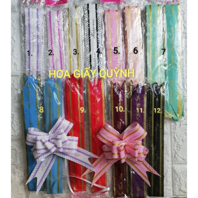 NƠ RÚT 5CM kiểu Hàn Quốc _ xấp 10 cái