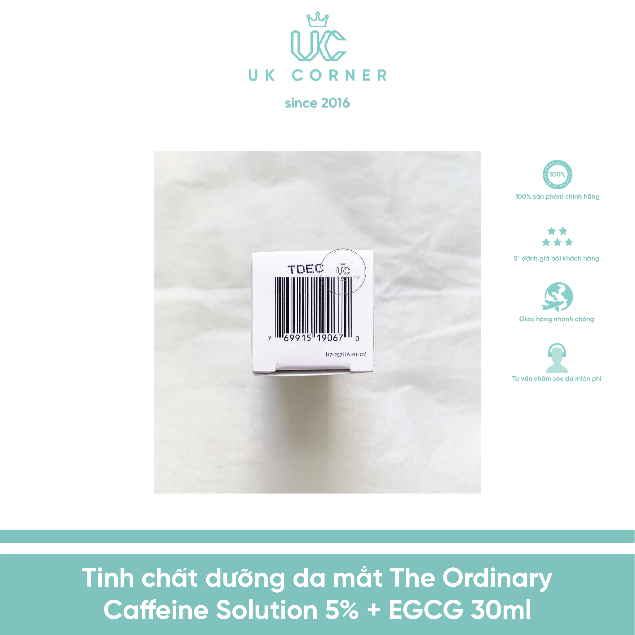 [Serum] Tinh chất dưỡng da mắt The Ordinary Caffeine Solution 5% + EGCG 30ml