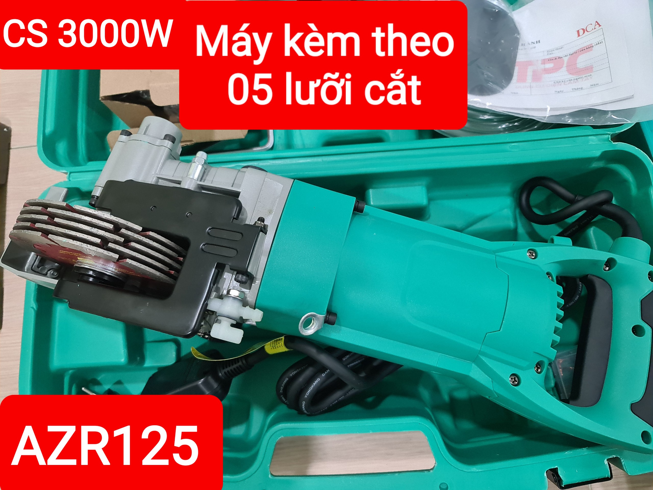 [Trả góp 0%]Máy khoét rãnh 3000w DCA AZR125