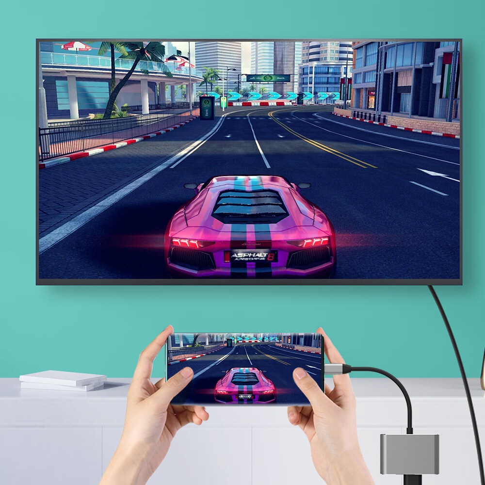 Bộ chuyển đổi USB Type-C đến USB-C, 4K HDMI, USB 3.0 - TOYCITY