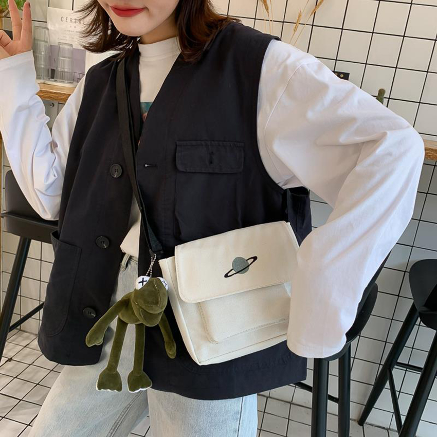 Túi đeo chéo nữ vải canvas 💘MỀM MẠI 💘  Túi vải canvas nữ - Dorime