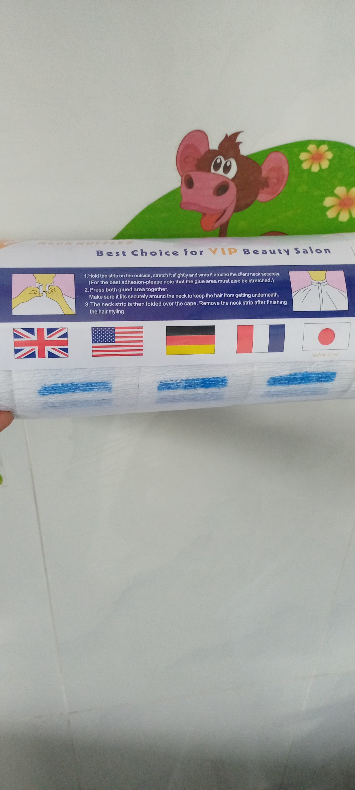 [HCM]5 cuộn Giấy quấn cổ màu TRĂNG dùng để cắt tóc nam