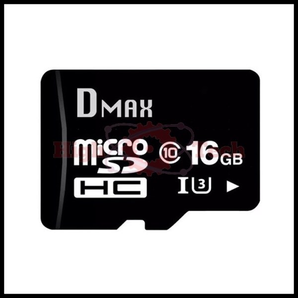 Thẻ nhớ 16Gb tốc độ cao U3, up to 90MB-s Dmax Micro SDHC - Bảo hành 5 năm đổi mới