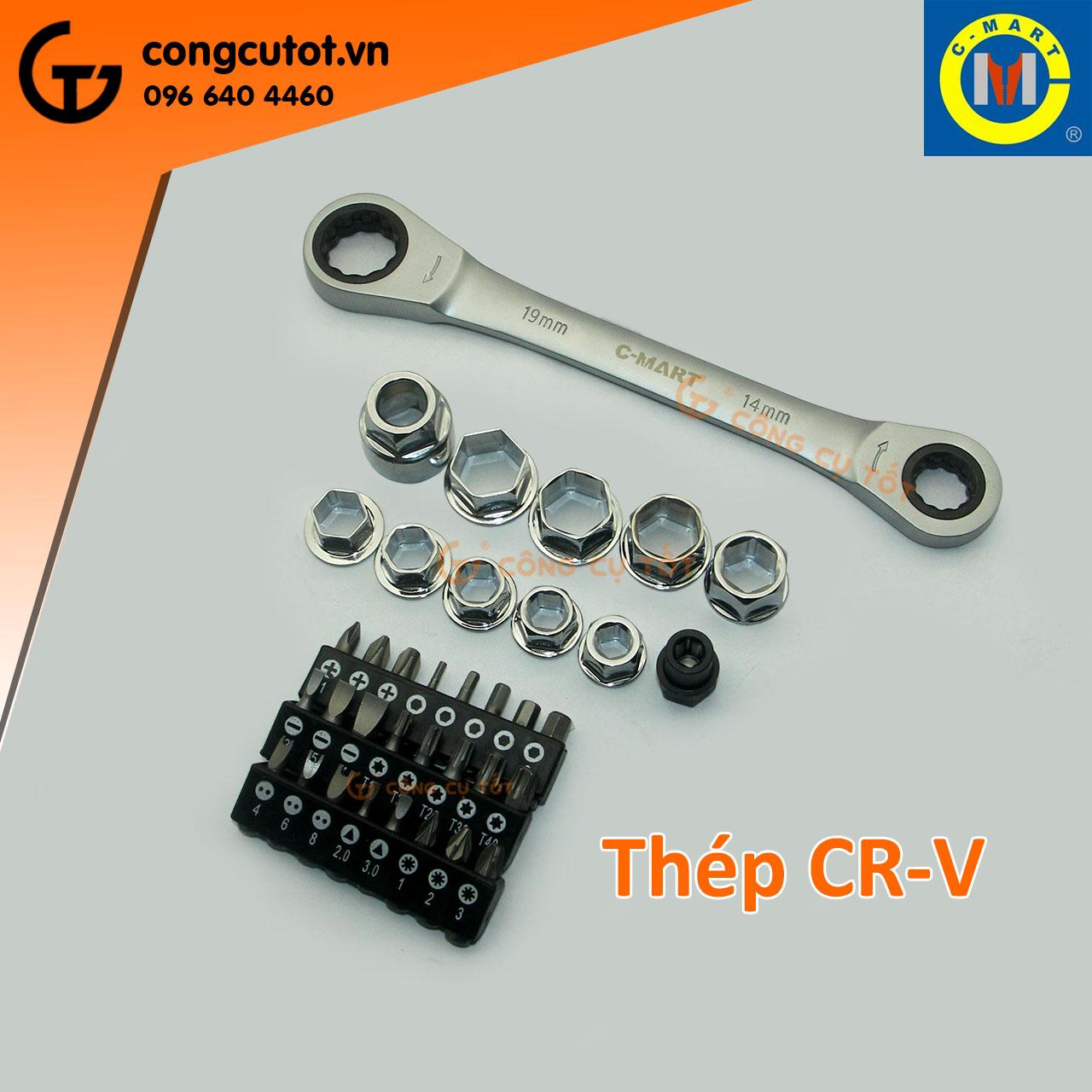 Bộ cờ lê tự động 36 chi tiết C-Mart K0029-A