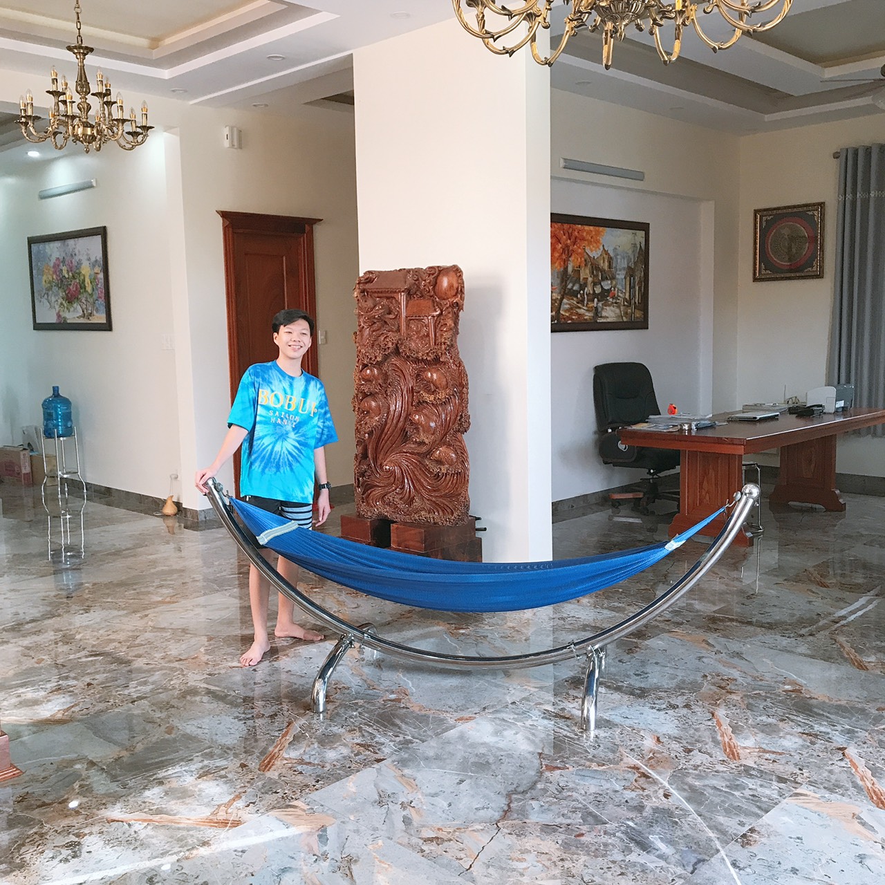 Võng xếp Vầng Trăng Khuyết inox 201