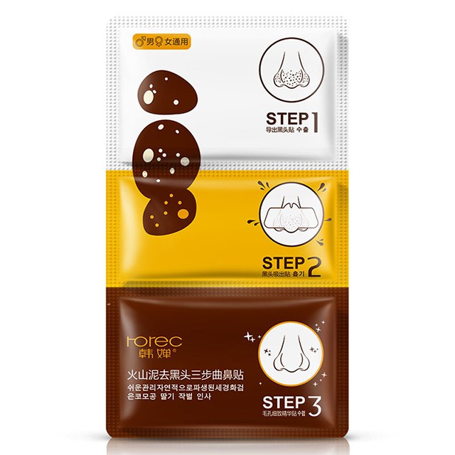 Step lột mụn 3 bước rorec