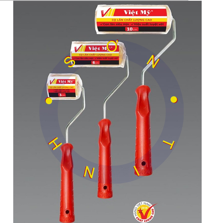 Cọ lăn chỉ mini 3 cm 1 cây việt mỹ