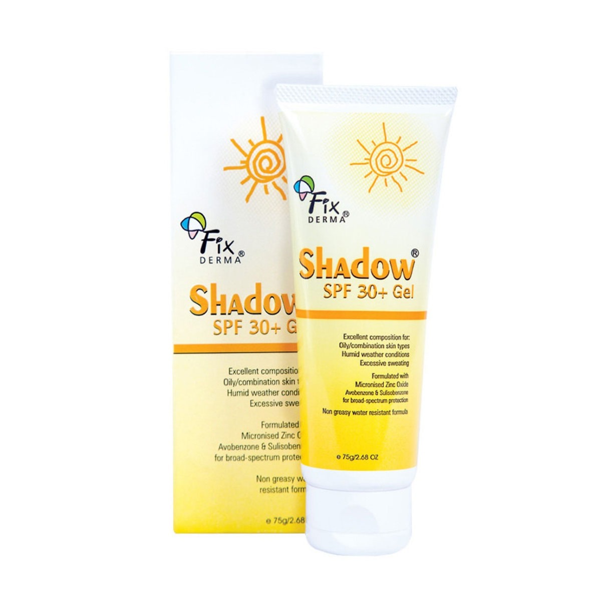 Gel Chống Nắng Da Mặt Fixderma Shadow SPF30+ Gel 75g- HEALTHY