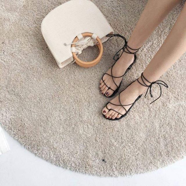 [HCM]Sandal thắt dây bản ngang