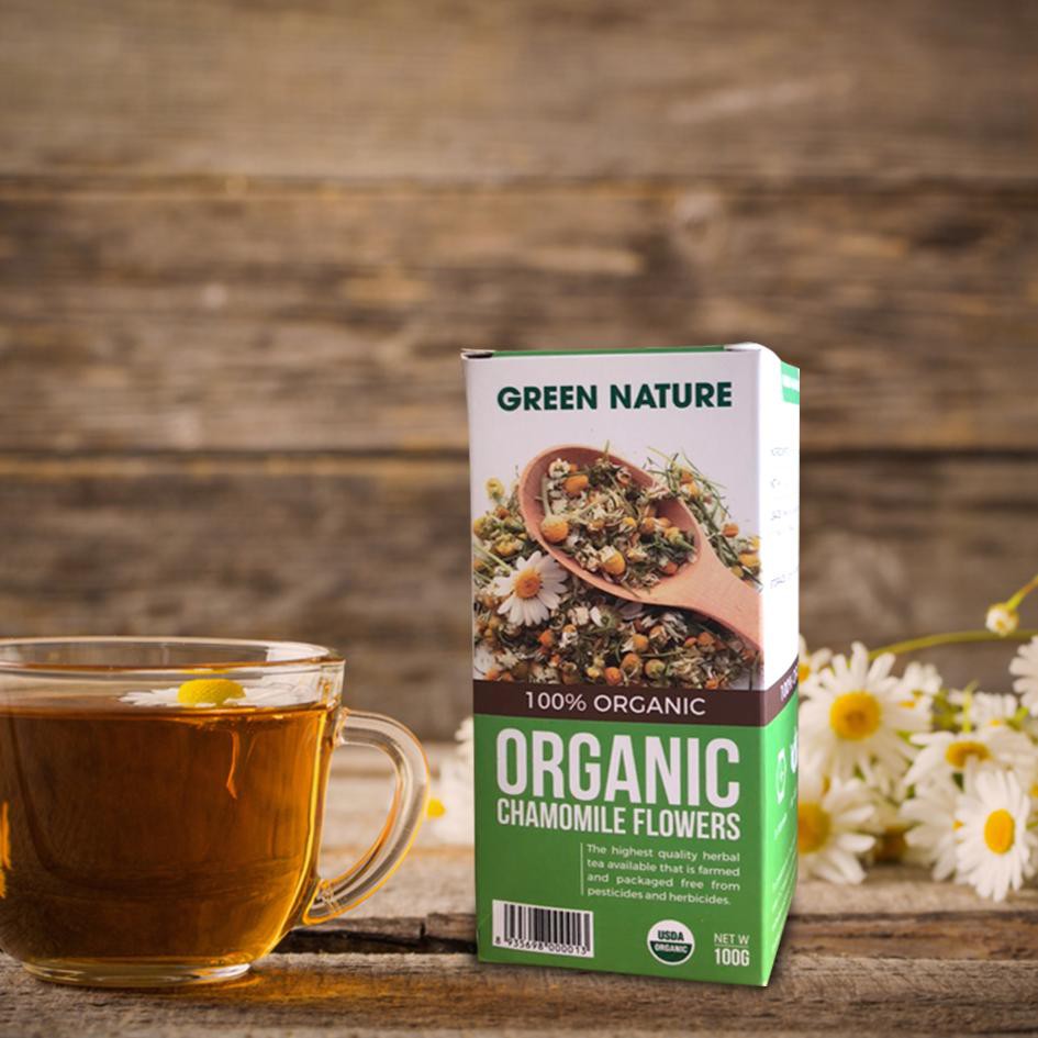 [Hoàn Tiền 15%][HCM]Hoa cúc La Mã (cúc mẫu thảo) hữu cơ Green Nature 100gr