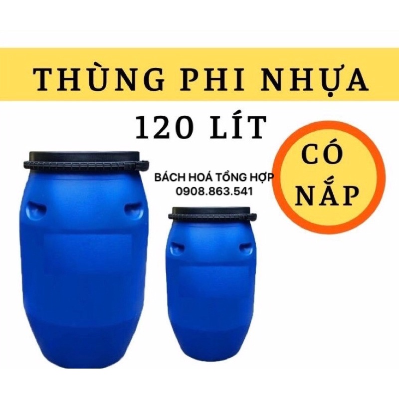 THÙNG PHUY NHỰA 120L -( MỚI 80%)