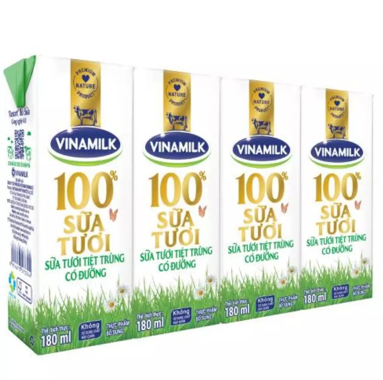 (HCM) LỐC 4 HỘP SỮA VINAMILK 180ML