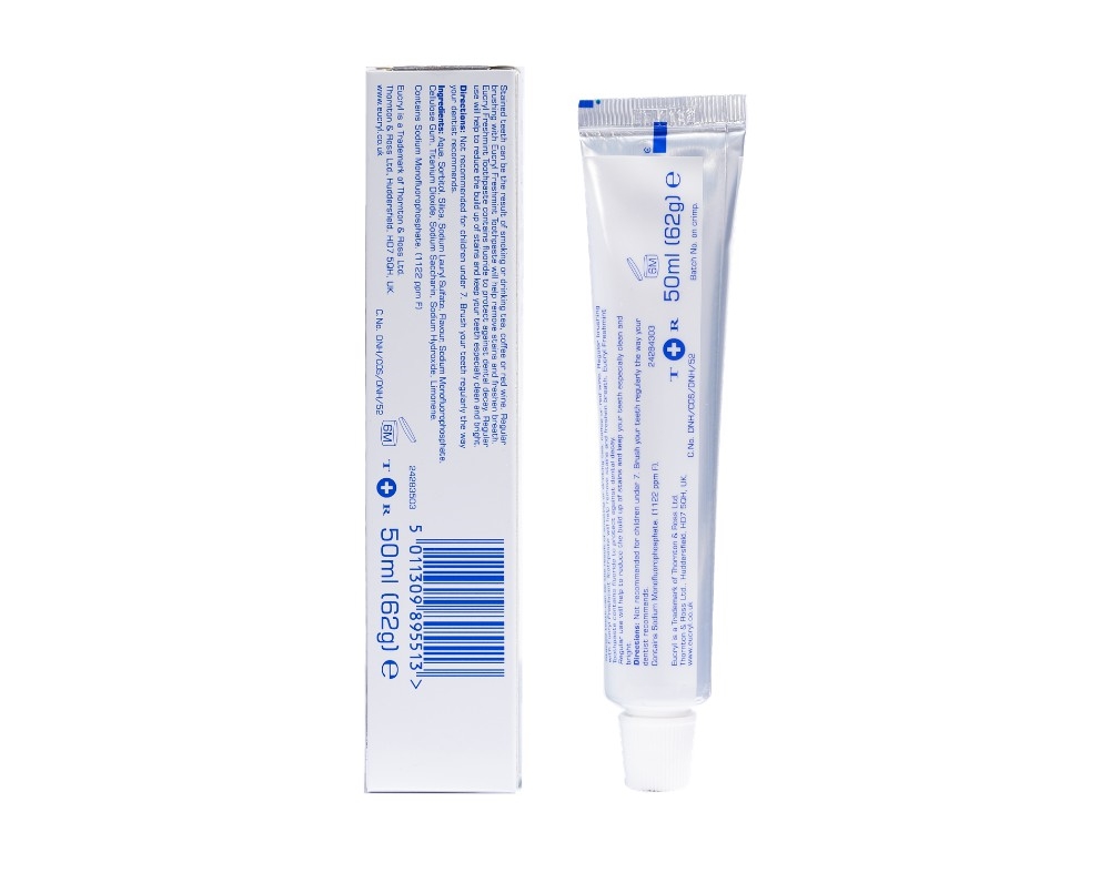 Kem Đánh Răng Bạc Hà Tẩy Trắng Eucryl Toothpaste 62g