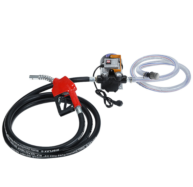 Máy bơm xăng dầu ,Máy bơm nhiên liệu dùng điện 220v có đồng hồ báo dung lượng lít