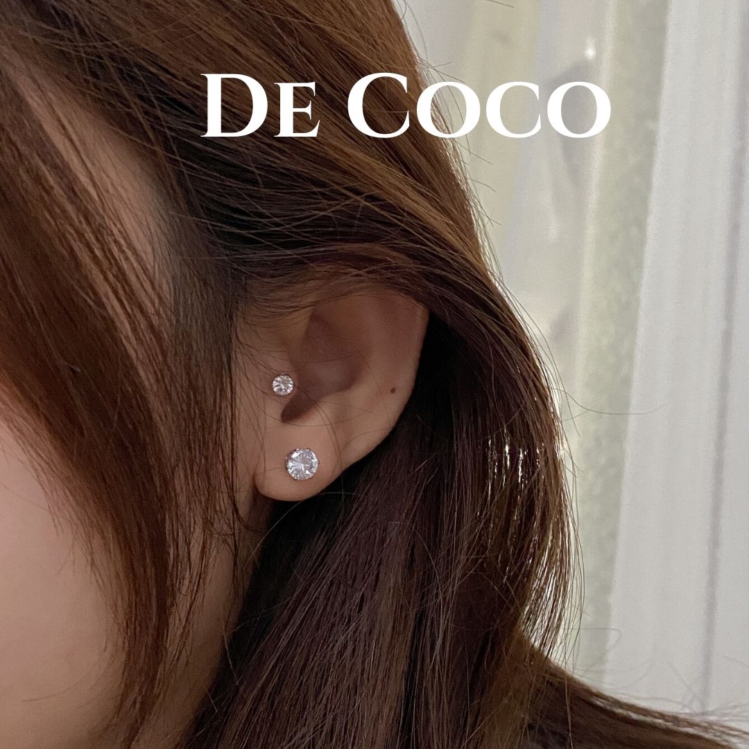 Khuyên tai bông tai Harley đính đá De Coco