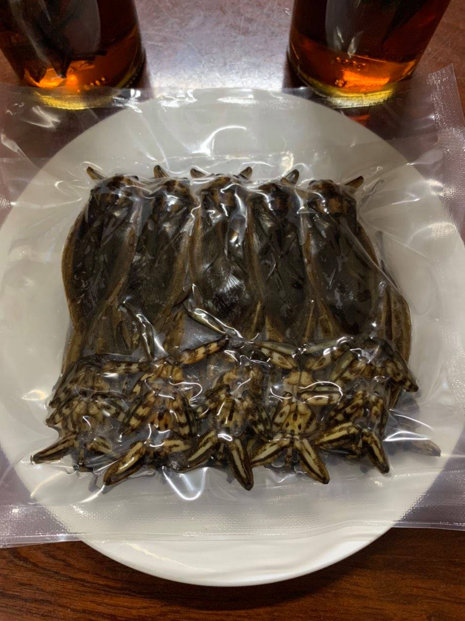 Cà cuống nguyên con hút chân không - Set 5 con