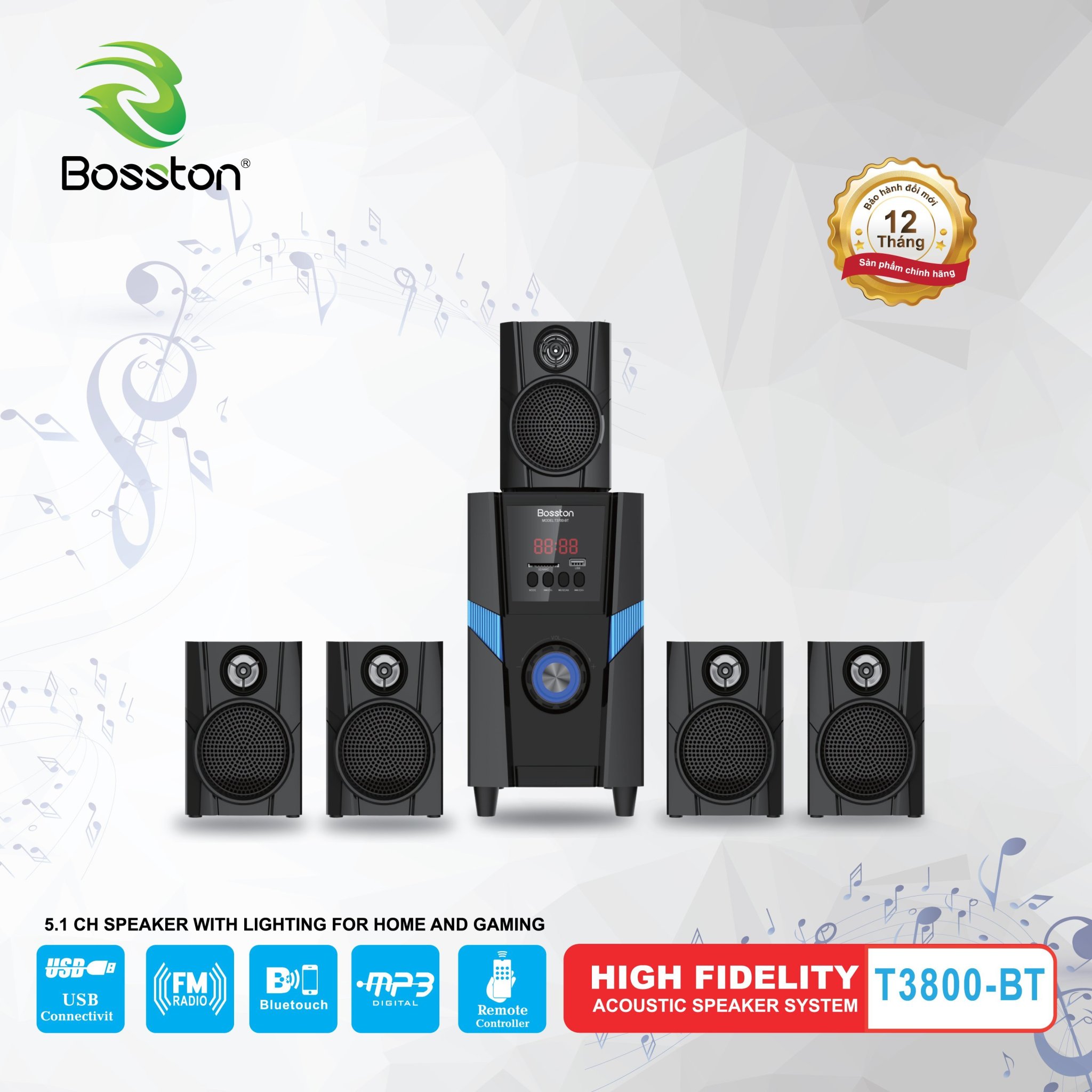 [HCM]Loa  5.1 Bosston T3800-BT (Bluetooth)