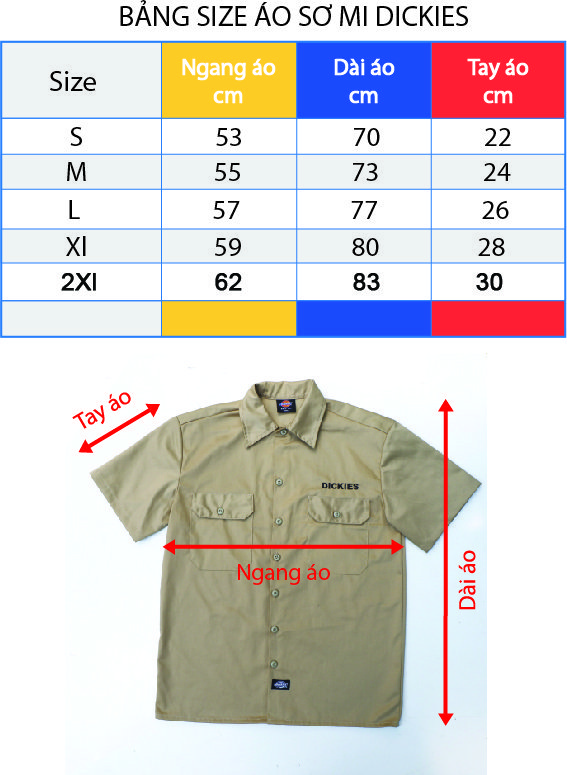 Workshirt Dickies - áo sơ mi Dickies