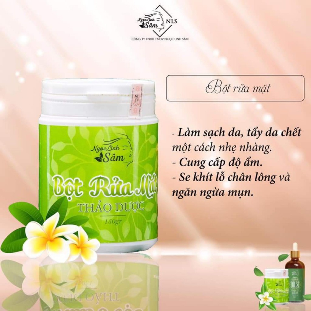 Bột rửa mặt  thiên nhiên Ngọc Linh Sâm handmade