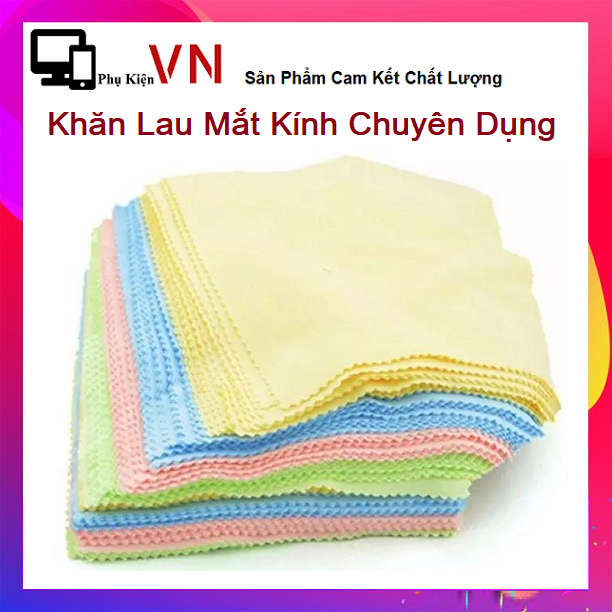 [HCM]⚡ Set 10 Khăn Lau Mắt kính Siêu Sạch -  Combo 10 khăn lau kính chuyên dụng  ⚡