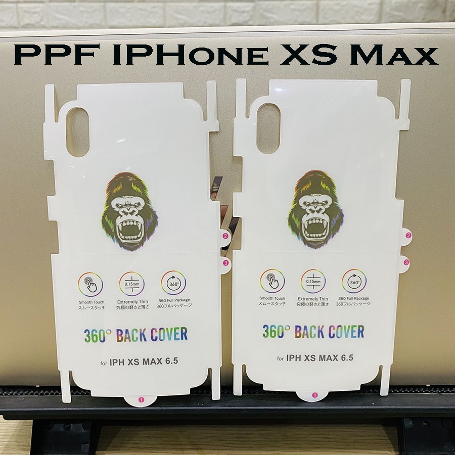 Miếng dán PPF IPhone XS MAX ( nhám & bóng ) + Combo Kính CL chống bám vân tay
