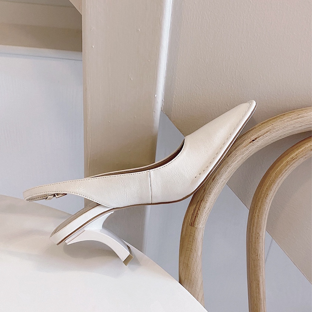 Giày cao gót CAMELLIA da thật 6cm