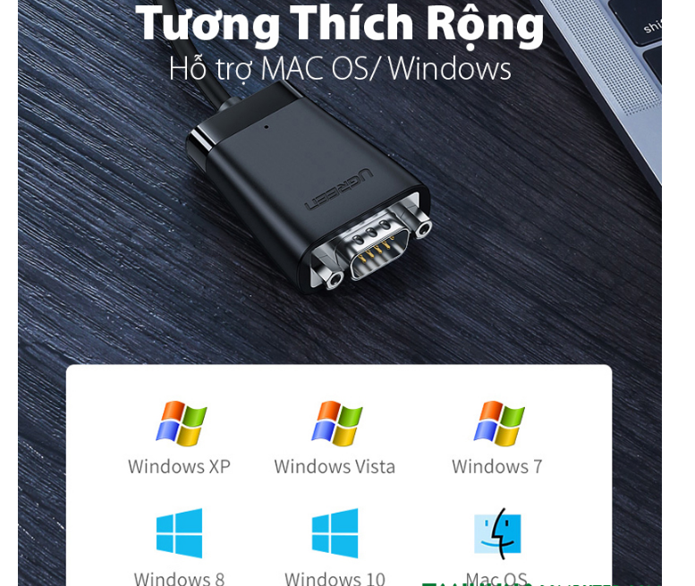 Cáp USB Type-C to Com RS232 dài 1.5m Ugreen 70612