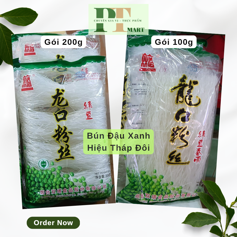 200g Bún tàu (Miến) Khô Đậu Xanh hiệu Tháp Đôi