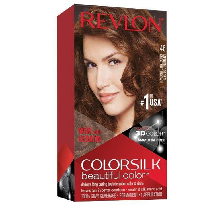 [HCM]Nhuộm tóc Revlon 46 - Màu Nâu hạt dẻ