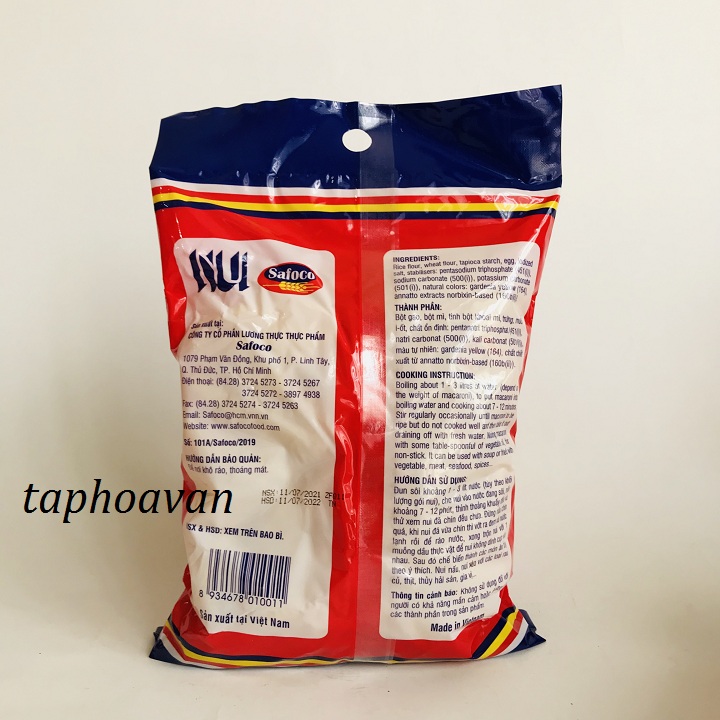 Nui ống Safoco 400gr