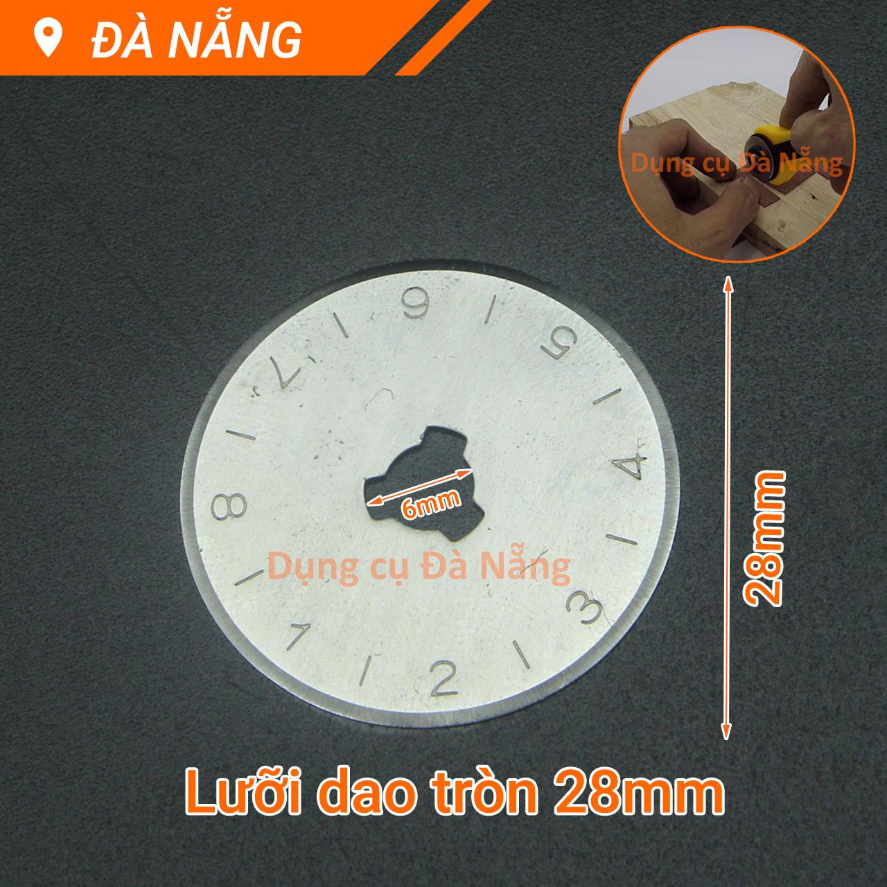 Hộp 10 lưỡi dao tròn cắt vải, cắt da