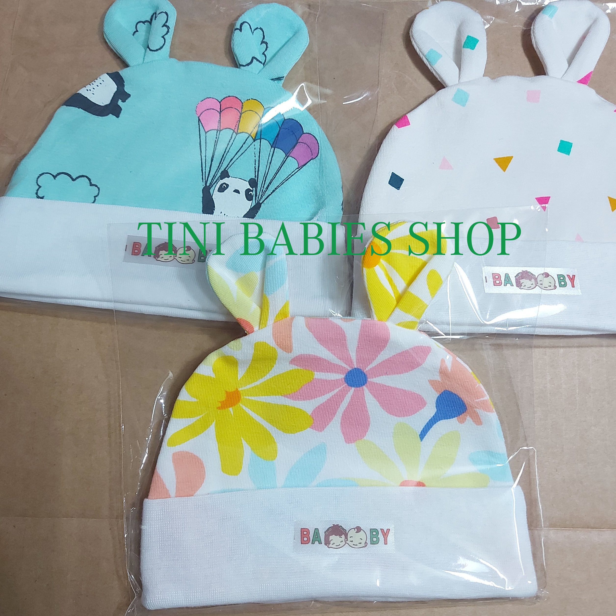 [HCM]Set 02 nón sơ sinh cho bé họa tiết đáng yêu (giao màu và họa tiết ngẫu nhiên)