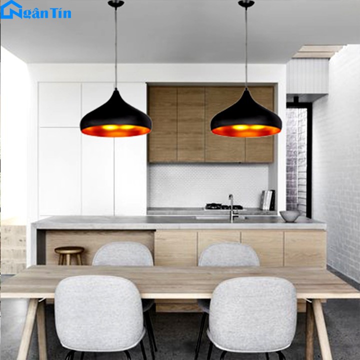 Bộ 3 đèn thả trần trang trí nhà quán cà phê THCN02 (Tặng kèm 3 bóng Led Edison 4w)