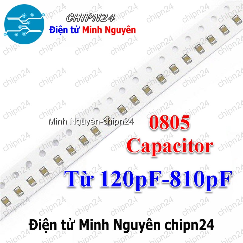 [25 con] (G27) Tụ Dán SMD 0805 50V (120pF/150pF/200pF/220pF/330pF/360pF/390pF/470pF/510pF/560pF/680pF) - [Chọn Loại] - HHH.00420