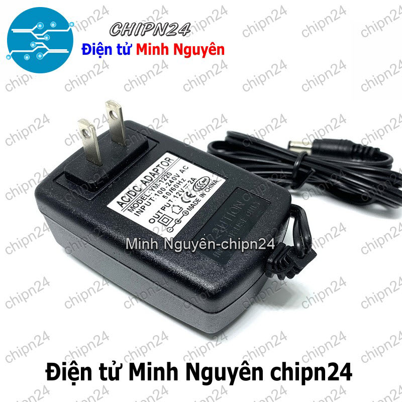 [1 cục] Nguồn Adapter 12V 2A Hàng Tốt - HH000548