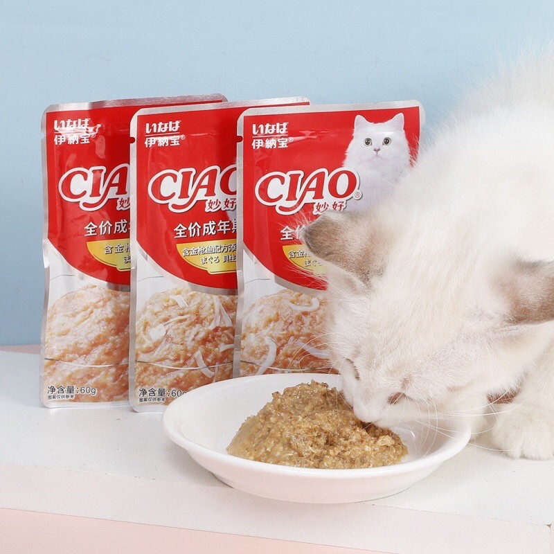 Pate Ciao - Pate Cho Mèo Mọi Lứa Tuổi Gói 60g