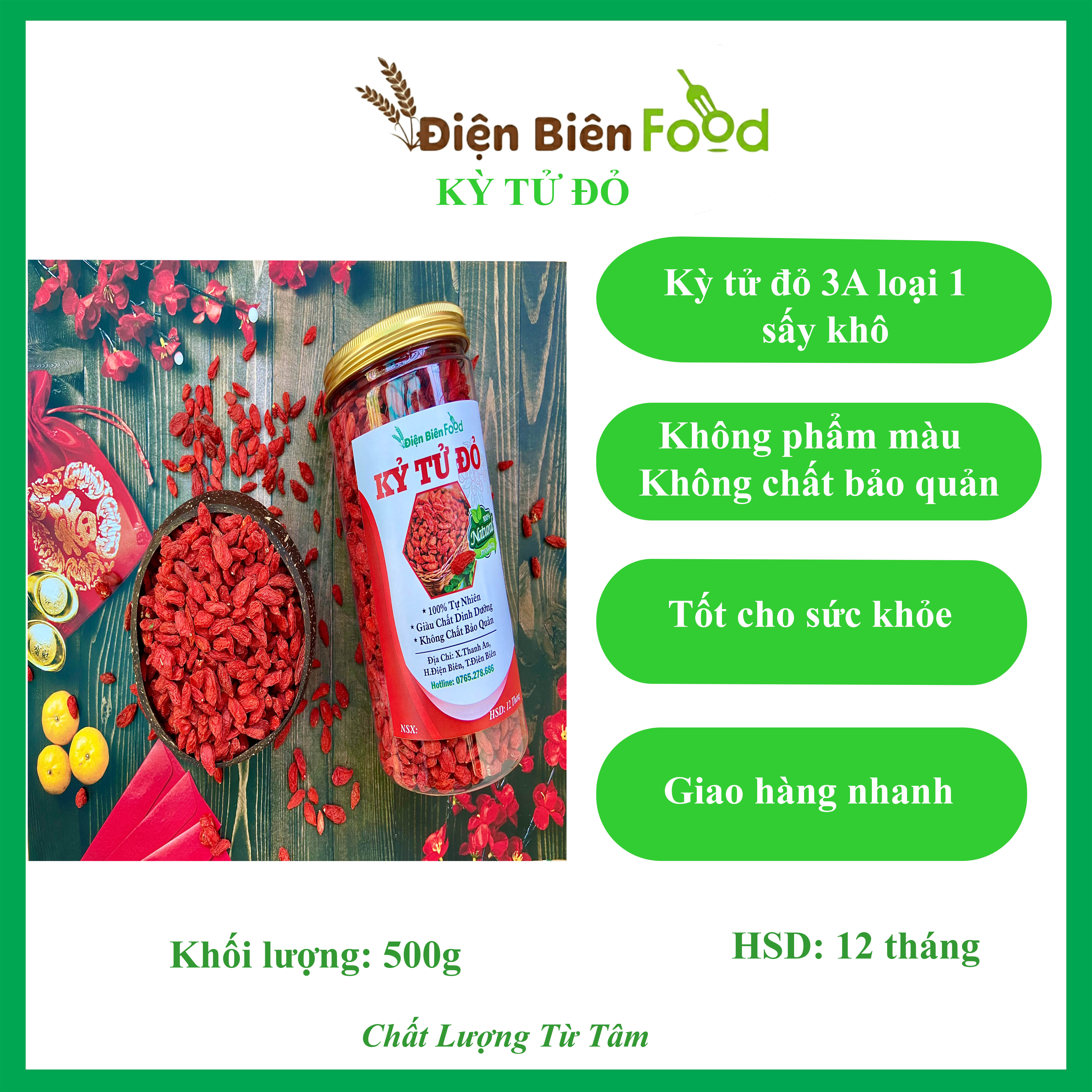 Kỷ tử đỏ loại 1 500g