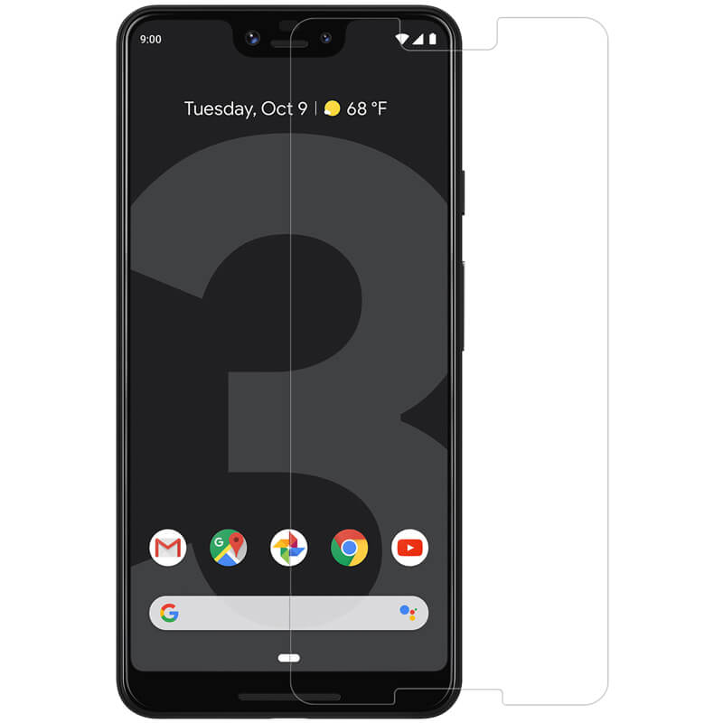 Kính cường lực trong suốt cho Google Pixel 3 (Kèm miếng lau)