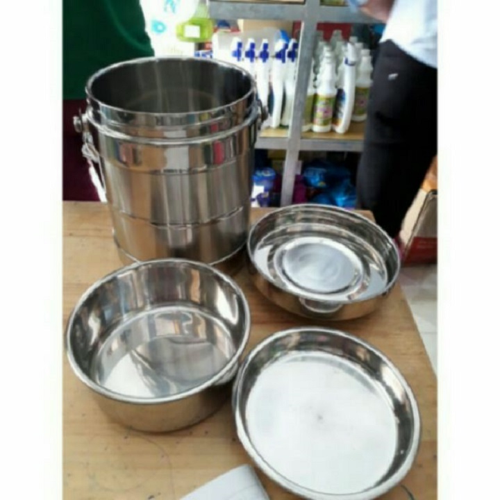 CẶP LỒNG INOX 3 TẦNG HÀN QUỐC CAO CẤP