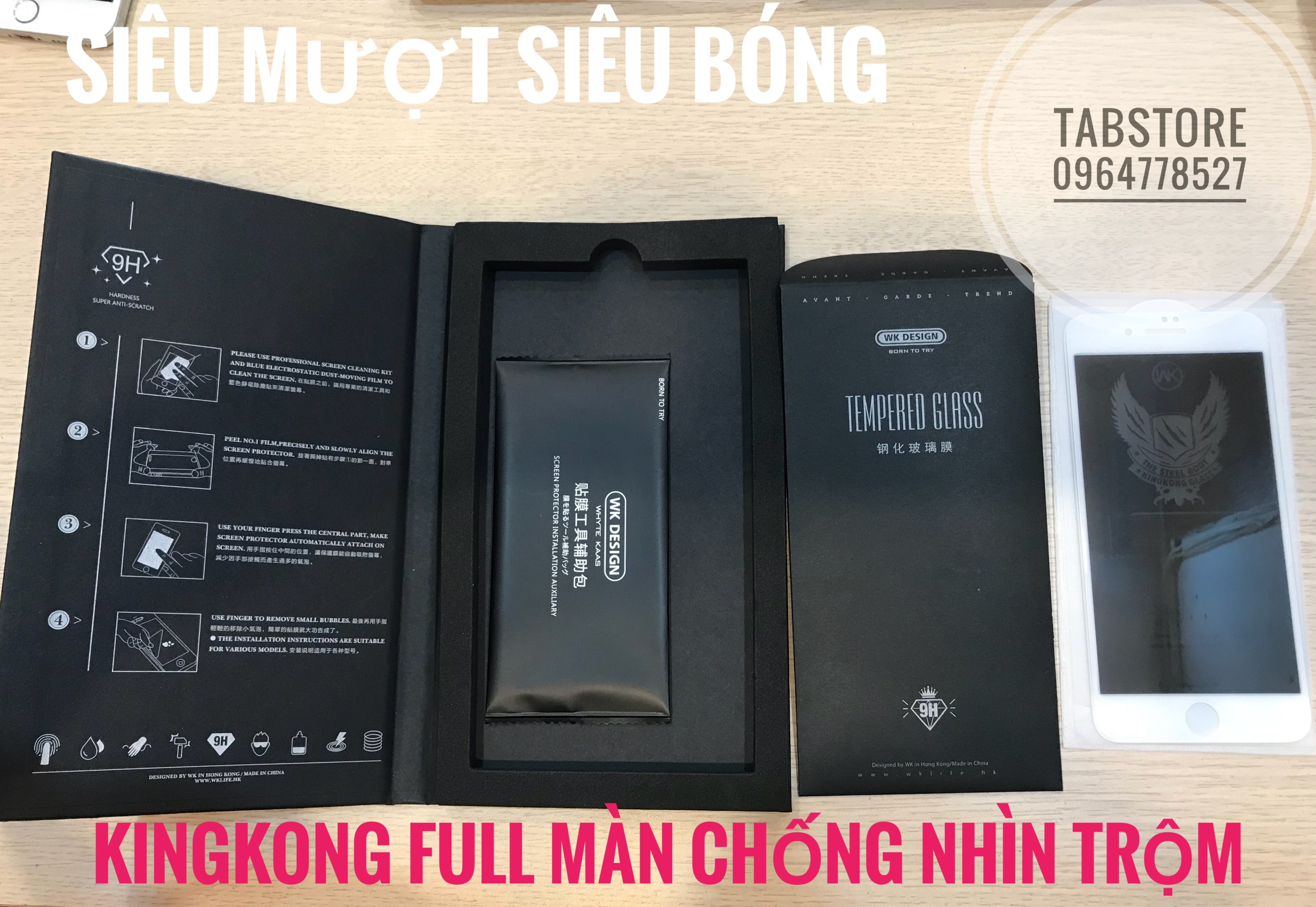Cường Lực KINGKONG Full Màn Chống Nhìn Trộm
