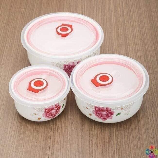 BỘ 3 BÁT SỨ CÓ NẮP HÚT CHÂN KHÔNG