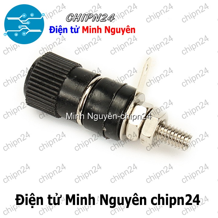 [2 cái] (F108.7) Đầu Jack chuối JS-910B 4mm Đen - HH004020