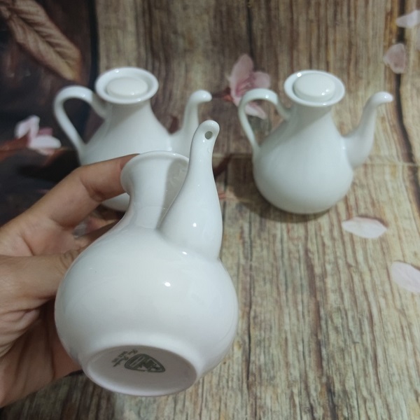 bình đựng nước chấm sứ Minh Long - bình đựng nước chấm