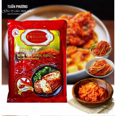 Bột ớt Hàn Quốc _ Bột ớt làm kim chi gói 100g siêu ngon