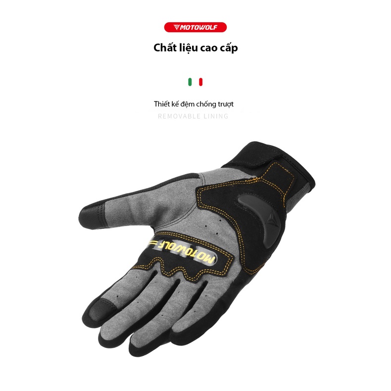 Găng tay gù carbon MOTOWOLF MDL0333